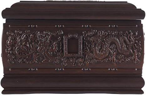 Amazon Co Jp 木彫り アダルト 骨壷 禅仏教ツール 彫刻 の 棺桶 ベッド 人間の灰のための火葬の壷 美しい生活壺職人彫刻木彫柄 レッドサンダルウッド 380立方インチ 葬儀 火葬 骨壺yydd ホーム キッチン