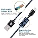 ONSON iPhone Cable,2Pack 6FT Nylon Braided iPhone Cord Lightning Cable Certified to USB Charging Charger for iPhone 7/7 Plus/6/6 Plus/6S/6S Plus,SE/5S/5,iPad,iPod Nano 7 (Black Blue,6FT)