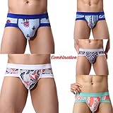 Neartime Hot Sale!Men's Underwear, Men Elastic Soft Boxer Briefs Shorts Bulge Pouch (L, Multicolor)