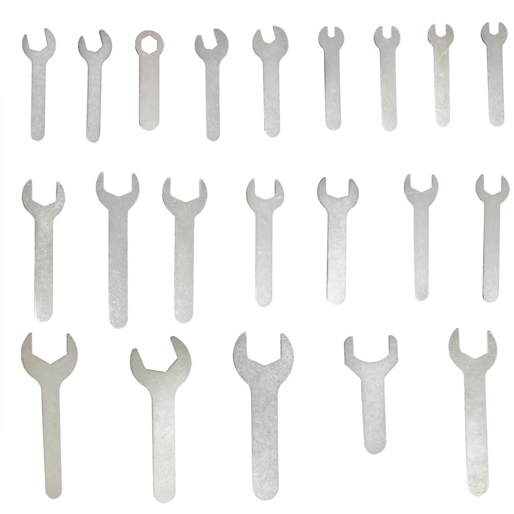 Albedel 1.5-2mm Thin Brake Wrench Adjusting Offset Bolts Wrench Set Bicycle Tool Kit Spanner Cone Wrench Bike Cycling 4-24mm 21 Sizes