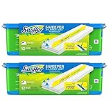 Swiffer Sweeper X Large Wet Mopping Cloths Refills, Open Window Fresh, 12 Folded Sheets (Pack of 2)