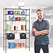 16''Lx42''Wx72''H 6 Shelf Wire Shelving Unit Heavy Duty Metal Storage Shelves NSF Wire Shelf Organizer Black Height Adjustable Utility Steel Commercial Grade Layer Shelf Rack 1500 LBS Capacity