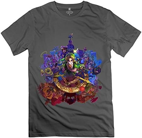 JRZJ Men's Legend Zelda Majora Mask T Shirt