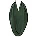 Wrapables Winter Warm Knitted Infinity Scarf and Beanie Hat Set, Hunter Green