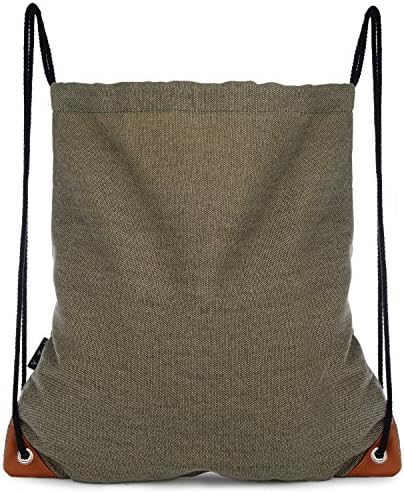 BagDancer Canvas Drawstring Gym Bag , Green