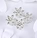 Jovono Boho Hair Clips Silver Crystal Headpieces Wedding Snow Hair Accerssories for Women and Girls (Set-2)