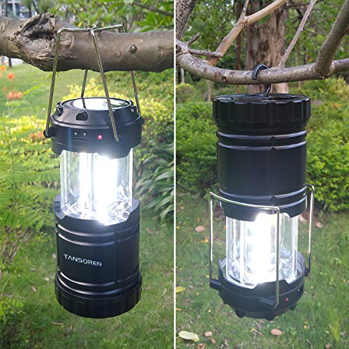 2 Pack Solar USB Rechargeable 3 AA Power Brightest COB LED Camping Lantern with Magnetic Base, Built-in Power Bank Compati Android Charge, Waterproof Collapsible Emergency LED Light - Thumbnail 5