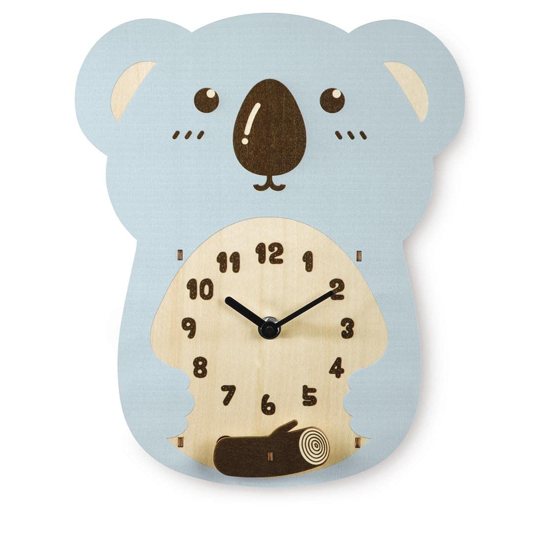 Hama Koala Kids Silent Wooden Wall Clock