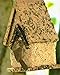 Handmade Edible Birdhouse- TALL DARK- Unique Reseedable Bird Feeder Wooden Birdhouse Covered w/ Birdseed- Made in the USA