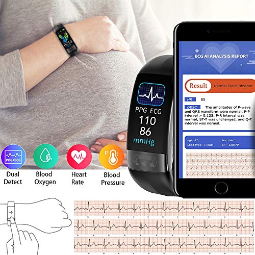 Hamshine Fitness Tracker with Body Temperature,Heart Rate Monitor,Gifts