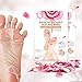 Rose Foot Mask, Y.F.M 1 Peeling Mask + 1 Nutritious Mask, Exfoliating Soft Feet Peel Mask, Remove Calluses & Dead Skin Cells, Rebirth of Soft Foot, Completely within 4-7 days