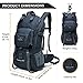 MOUNTAINTOP 40L Outdoor Backpacks with Rain Cover for Hiking Camping for Women Men