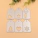 Christmas Cutting Dies for DIY Scrapbook Supplies, Metal Die Cuts for Card Making, DIY Scrapbooking and Embossing Paper Craft (6 Pcs Christmas Set)