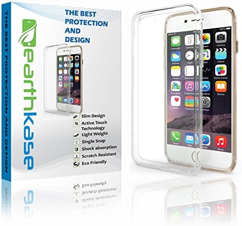 Earthkase Iphone 7 Plus 5.5" Case [Tempered Glass Screen Protector] Kit Bundle Ultra Slim Lightweight Case Iphone 7 Protective Dustproof Shockproof Best Scratch Resistant Design Ecofriendly Clear