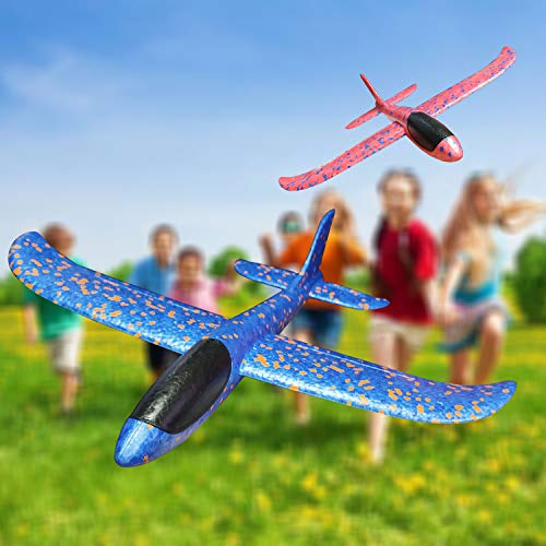image for VOLANTEXRC 2pcs 13.5inch Model Foam Airplane Manual Throwing Aeroplane