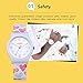 Zeiger New Easy Read Time Teacher Teen Plastic Young Girls Children Kids Watches, Lovely Heart Silicon Band (White)