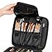 SONGMICS 10.1 Inch Makeup Cosmetic Case Organize Travel Train Case Cosmetic Bag Organizer with Adjustable Dividers Toiletry Jewelry Digital accessorie Case Black UMUC23BK