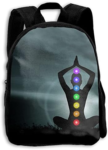 Think About The Lotus Position School Backpack Children Shoulder Daypack Kid