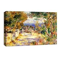 Canvas Wall Art Landscape at Beautiful by Pierre-Auguste Renoir Canvas Prints Home Artwork Decoration for Living Room,Bedroom - 12x18 inches