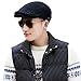 SIGGI Mens Winter Wool Newsboy Cap Adjustable Cold Weather Flat Cap Soft Lined