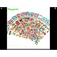 RENOOK Stickers 1000 + and 20 Different Scenes , 3D Puffy Stickers, Year-Round Sticker Bulk Pack for Teachers School,Students, Toddlers,Scrapbooking, Girl Boy Birthday, Including Cars and More