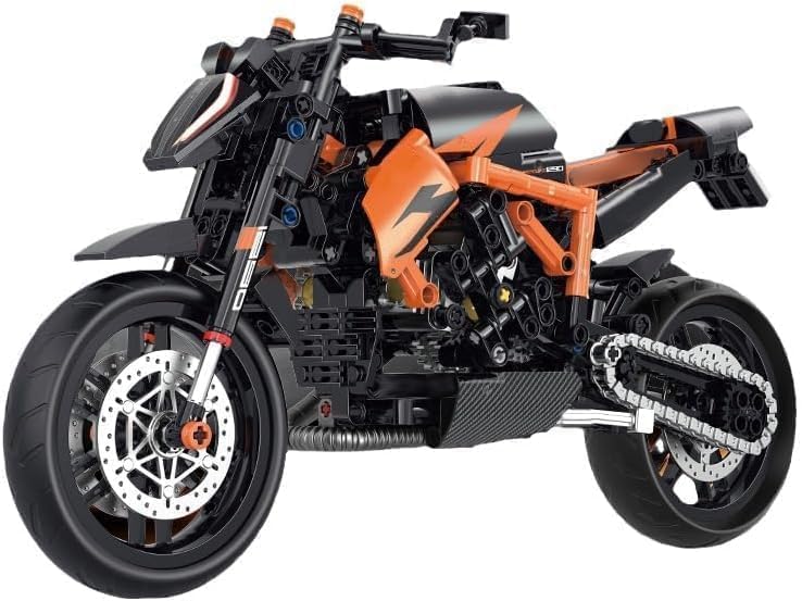 CIJINAY Technic Motorcycle Model Kit for Superduke 1290R, 579 PCS Motorbike Building Blocks Set, MOC Superbike Gift Toy for Kid Adult, Construction Vehicle Toy Building Brick