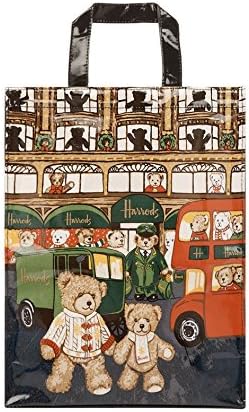 Amazon ハロッズ Harrods 正規品 トートバッグ Mサイズ Christmas Bear Bag 16 クリスマス シューズ バッグ
