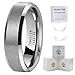 Fatree Mens Tungsten Rings Wedding Bands for Him Tungsten Carbide Rings for Men Engagement Rings 6MM Comfort Fit