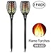 Solar Flame Lights Solar Lights Outdoor Garden Lights - 96 LED Flickering Flame Solar Torch Lights Dusk to Dawn Auto On/Off - IP65 Waterproof Outdoor Lights Solar Powered Landscape Lighting, 2 Pack