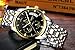 Men's Watches Luxury Fashion Casual Dress Chronograph Waterproof Military Quartz Wristwatches for Men Stainless Steel Band