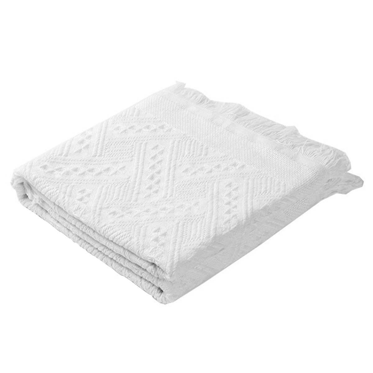 Ieron Boho Picnic Blanket, Waterproof Washable Beach Blanket Beach Mat,Camping Blanket for Outdoor/Picnic/Garden/Beach/Camping,White 90x180cm