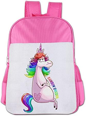 Rainbow Unicorn Teenager Schoolbag School Bag School Backpack For 4-15 Years Old Pink