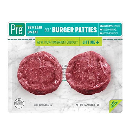 Pre, 92% Lean Burger Patties - Grass-Fed, Grass-Finished, and Pasture-Raised Beef - 10.66oz.  (2 pack) - Thumbnail 3