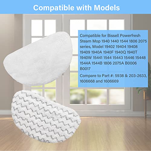 12 Pack 1940 Steam Mop Replacement Pads for Bissell Powerfresh Steam Mop photo 8