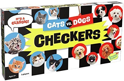 Peaceable Kingdom CHK3 Cat VS Dog Checkers - Thumbnail 2