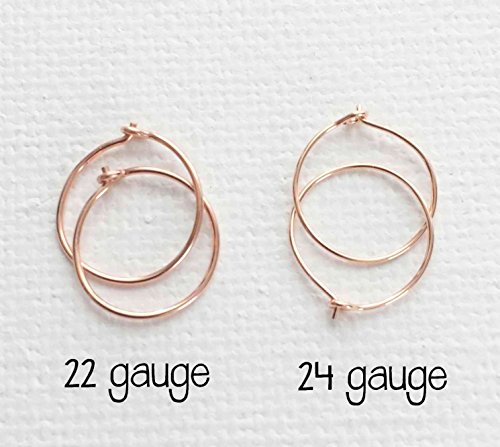 Small Hoop Earrings. Choose your finish: Solid 925 Sterling Silver, 14k Yellow Gold Fill or 14k Rose Gold Fill