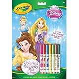 Crayola Disney Princess Coloring and Activity Book with Markers, Packaging may vary