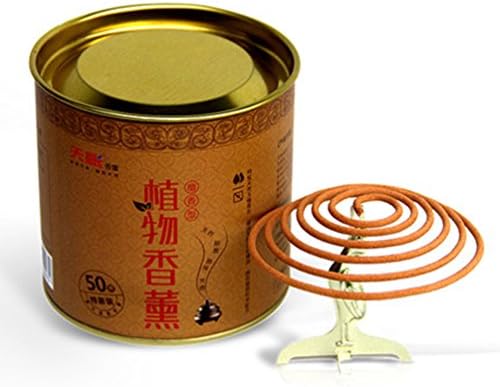 Yatao Incense Sticks ( 50 Coils ) - Includes Ornate Burner and Holder