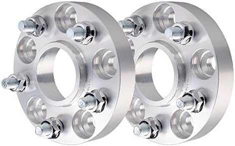 Teeze-(2PC) T6061 Aluminum Alloy 5 Lug Wheel Spacers 5x112 Center Bore 66.6mm for Mini Cooper(2015-2018) + Thread Studs M14x1.25 (Thickness 30mm)