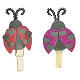 Valentine's Day Clothes Pin Heart Ladybug - Foamies Group Activity Craft Kit - (Pack of 2) Makes 32 (Magnets Not Included)