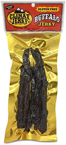 BEST Premium Natural Style GLUTEN FREE Thick Strips 1.75 OZ. Buffalo Jerky - No Preservatives - High Protein - Low Carbs - Buy Multiple Packs & Save! (Buffalo Gluten Free, 1 Pack)