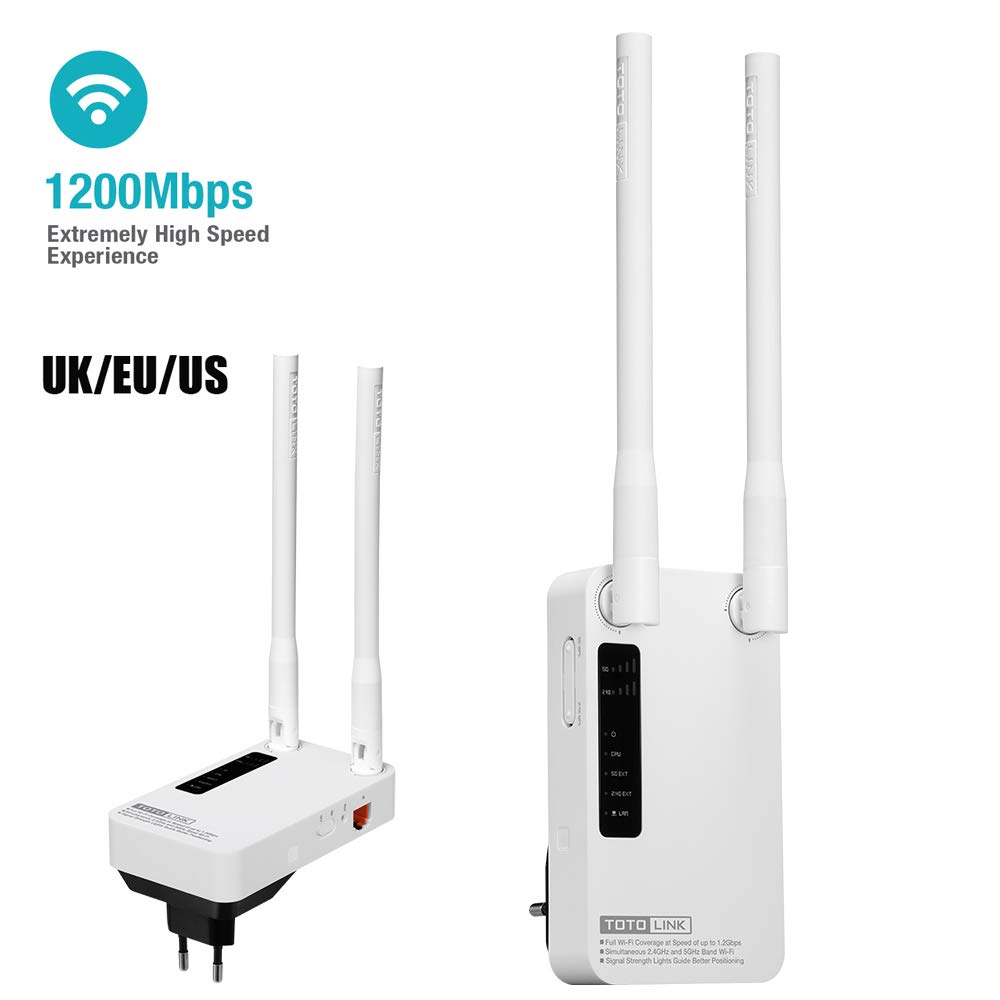 ILYO WiFi Range Extended Repeater, 1200Mbps Ap WiFi Range Extender Repeater WiFi Amplifier with 2 5D