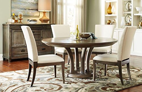 American Drew Park Studio 6 Piece Weathered Taupe 48 Round Dining Room Set
