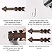 Blulu 4 Packs Rustic Wood Arrows Wall Decor Dark Wooden Arrows Wall Art Decorative Farmhouse Sign, 14.6 x 3.9 Inch