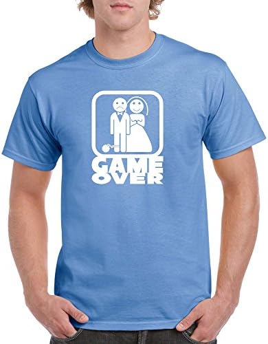 Long Beach Apparel T Shirt Game Over mens Funny T Shirt Wedding Tee Bride Groom Husband Wife Gift