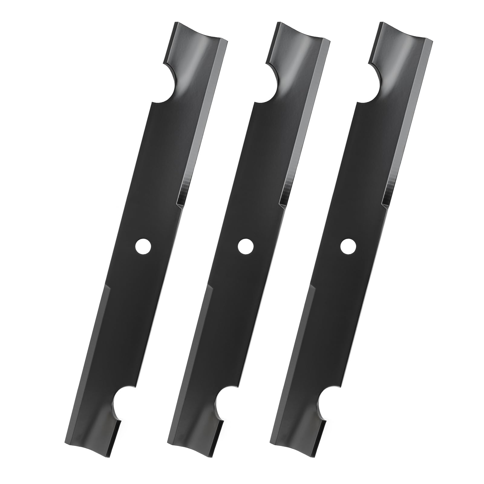 Photo 1 of Keycci 038-0001-00 Lawn Mower Blade Compatible with Bad Boy Mower 54 Inch Deck, Mulching Blades Fits for Bad Boy Outlaw ZT CZT Maverick Avenger Revolt, Replace 038-0002-00, 3 Pack