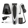 ConairMAN Super Stubble Ultimate Flexhead Trimmer; Razor-Sharp Etched Blade Technology with Pivoting Flex Head; 15 Digital Settings ranging from 0.4mm to 5.0mm; Black - Wet/Dry + Lithium Ion Powered