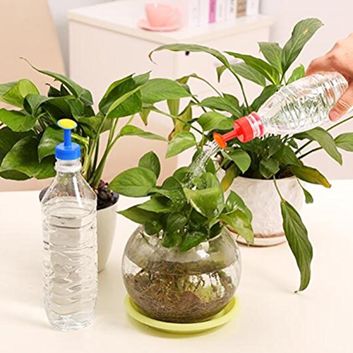 IYSHOUGONG 8 Pcs Portable Bottle Cap Sprinkler PVC Plastic Watering Caliber Little Nozzle Sprinkler Head Mist Nozzle for Plants Vegetables Gardening - Thumbnail 5