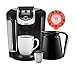 Keurig K300/K350 2.0 Coffee Maker Brewing System - Exclusive Offer Includes 2.0 Carafe and 2.0 Brewer Maintenance Accessory - Capable to Brew K-Cup and K-Carafe Pods - Black