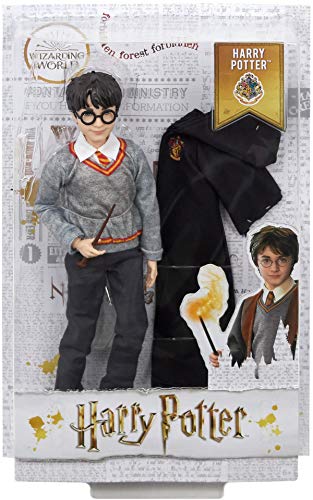 Mattel Harry Potter - Sammlerpuppe (ca. 26 cm) mit Hogwarts-Uniform, Gryffindor-Robe und Zauberstab, Spielzeug ab 6 Jahren FYM50 – Bild 6